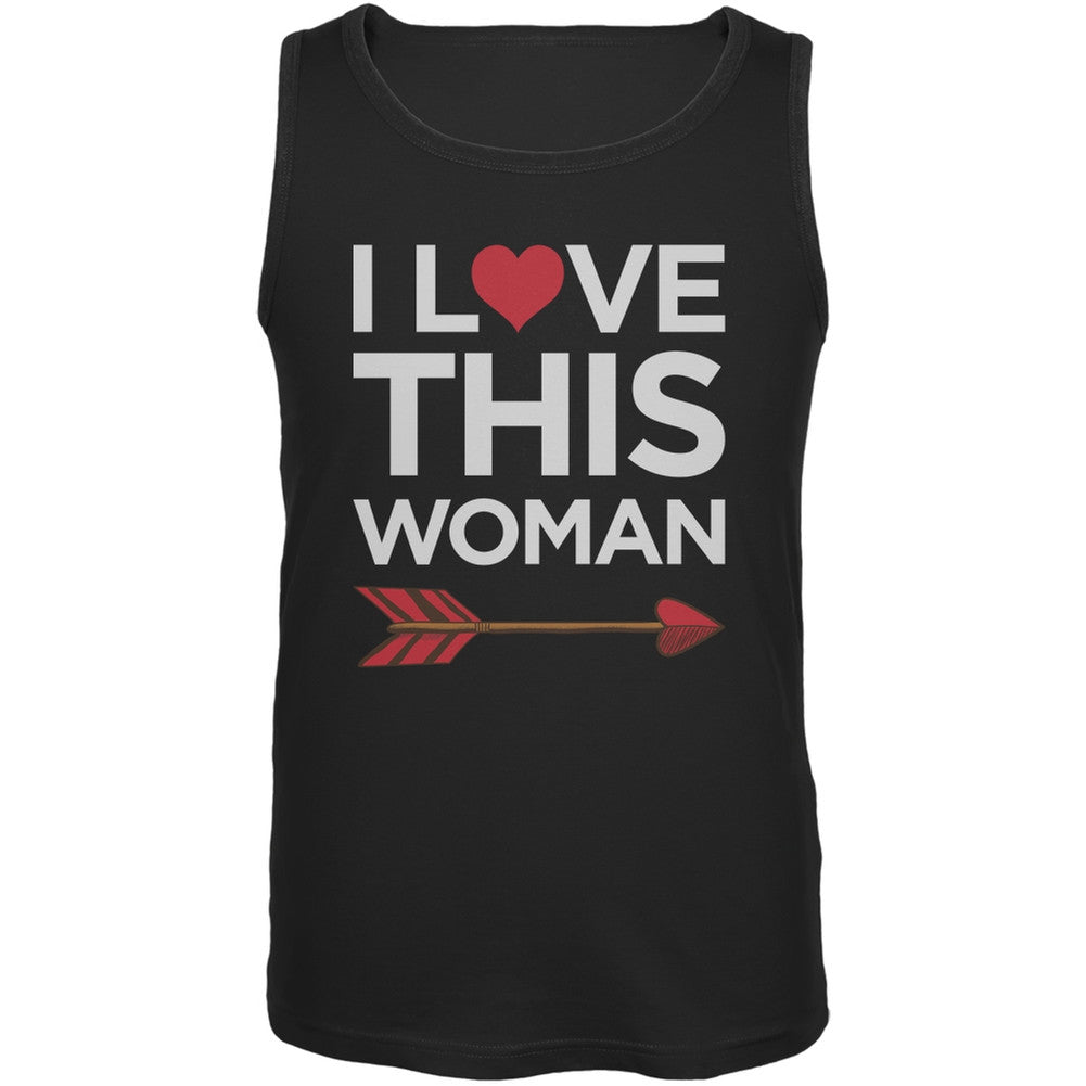 Valentine's Day - I Love This Woman Black Mens Tank Top Men's Tank Tops Old Glory 2XL Black 