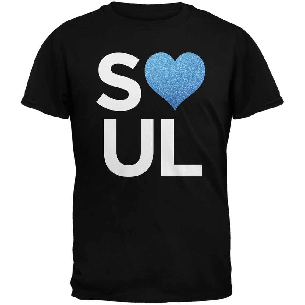 Soul Black Soft Adult T-Shirt Men's T-Shirts Old Glory   