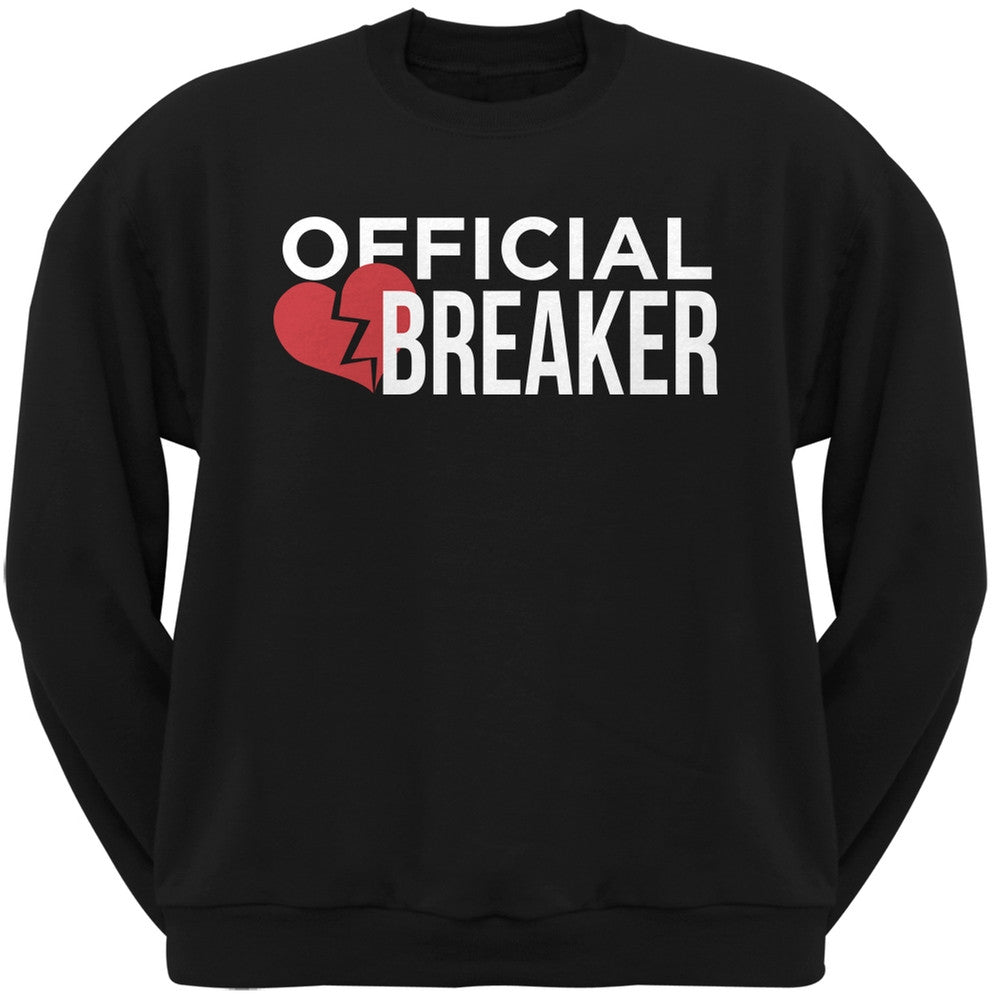 Official Heart Breaker Black Adult Crew Neck Sweatshirt Men's Sweatshirts Old Glory   