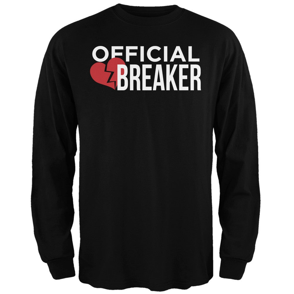 Official Heart Breaker Black Adult Long Sleeve T-Shirt Men's Long Sleeves Old Glory   