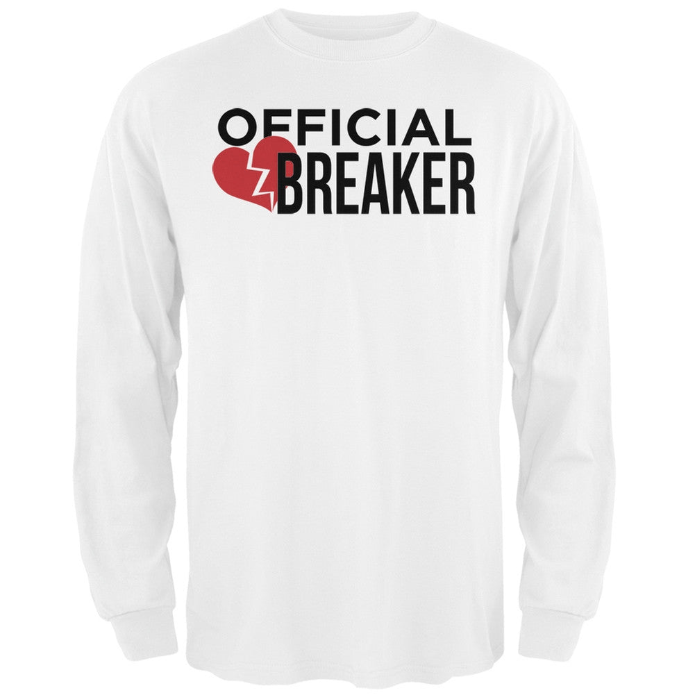 Official Heart Breaker Black Adult Long Sleeve T-Shirt Men's Long Sleeves Old Glory   