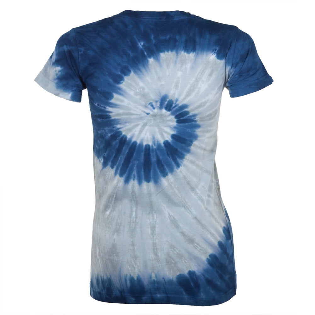 New England Patriots - Logo Juniors Spiral Tie Dye T-Shirt Juniors T-Shirts New England Patriots   