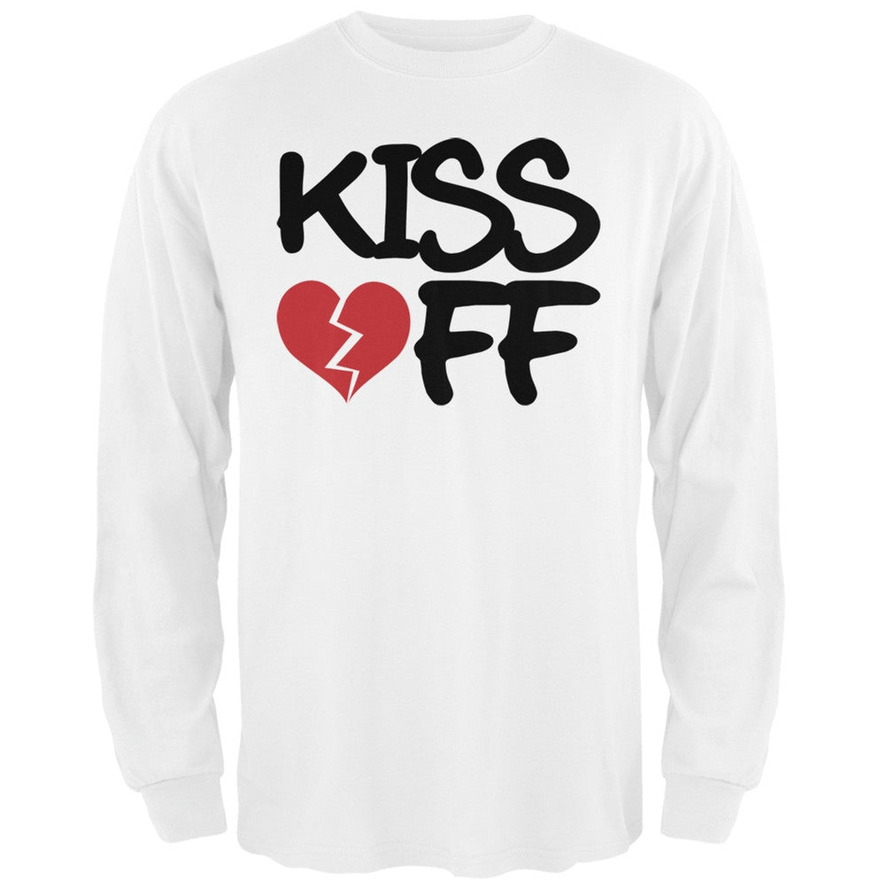 Kiss Off White Adult Long Sleeve T-Shirt Men's Long Sleeves Old Glory   