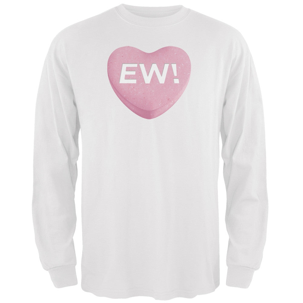 Ew Candy Heart Black Adult Long Sleeve T-Shirt Men's Long Sleeves Old Glory   