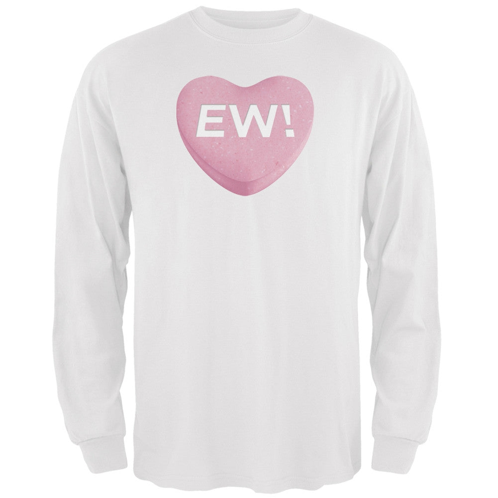 Ew Candy Heart Red Adult Long Sleeve T-Shirt Men's Long Sleeves Old Glory   