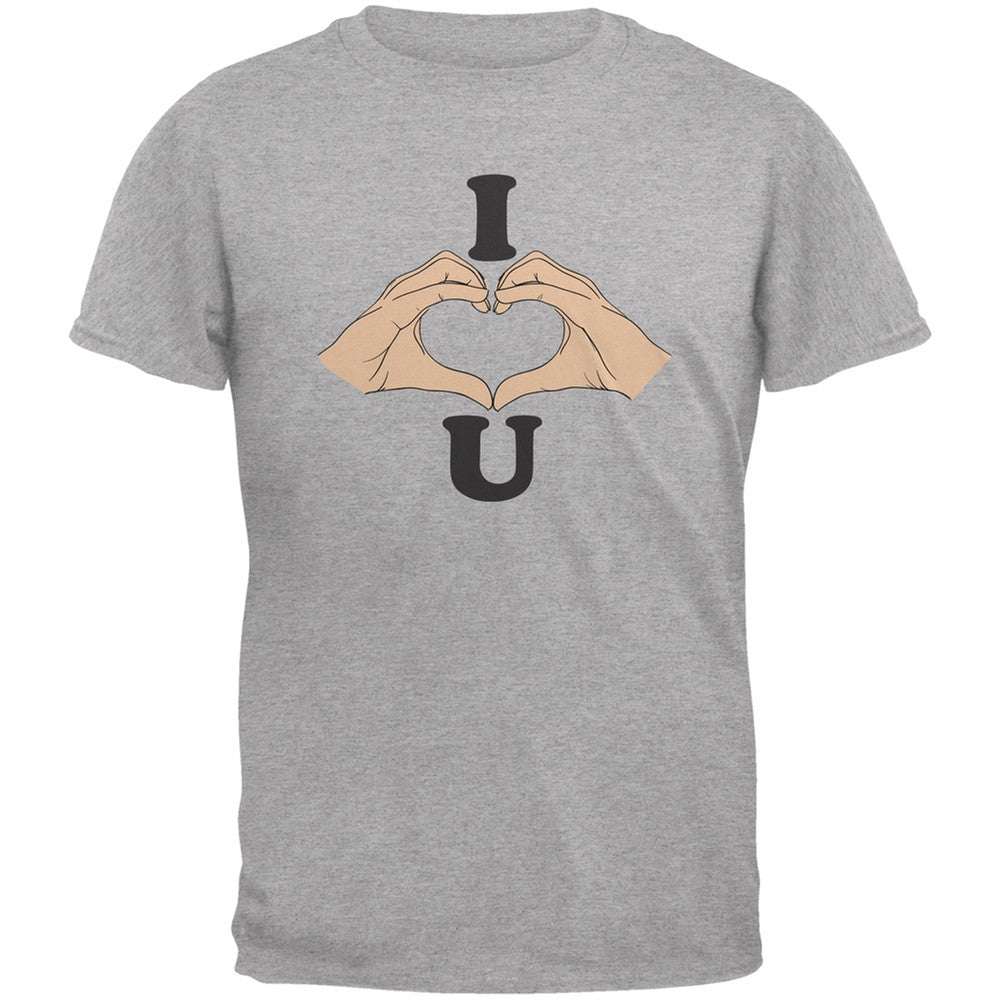 I Love You Hands Heather Grey Youth T-Shirt Youth T-Shirts Old Glory LG Grey 