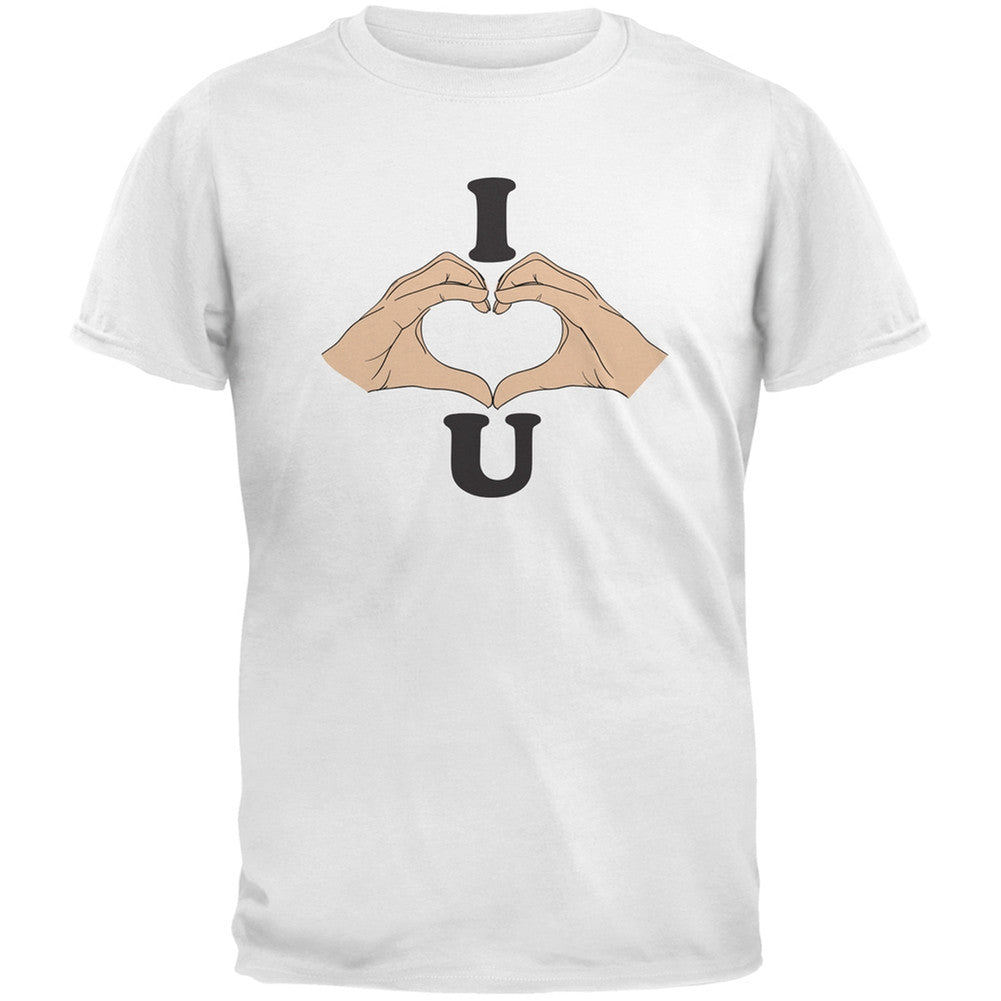 I Love You Hands White Youth T-Shirt Youth T-Shirts Old Glory LG White 