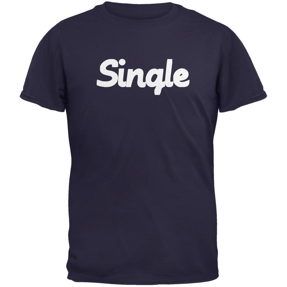 Valentine's Day Single Navy Adult T-Shirt Men's T-Shirts Old Glory 2XL Blue 