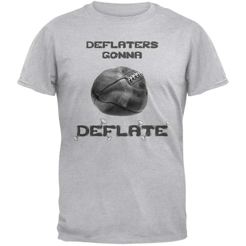 Deflaters Gonna Deflate Ash Adult T-Shirt Men's T-Shirts Old Glory 2XL Grey 