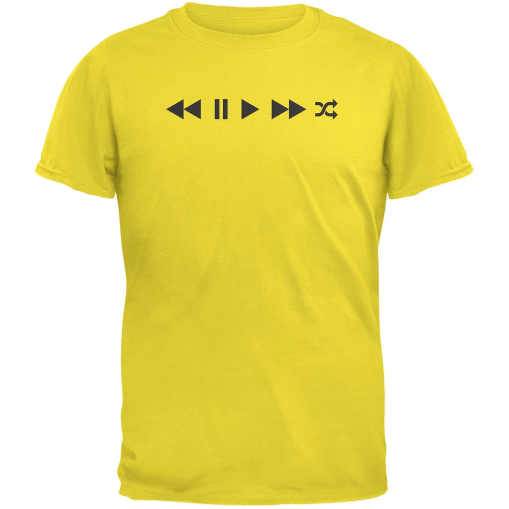 Play Buttons Yellow Youth T-Shirt Youth T-Shirts Old Glory LG Yellow 