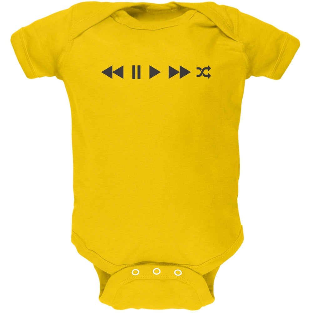 Play Buttons Yellow Soft Baby One Piece Baby One Piece Old Glory 0-3M Yellow 