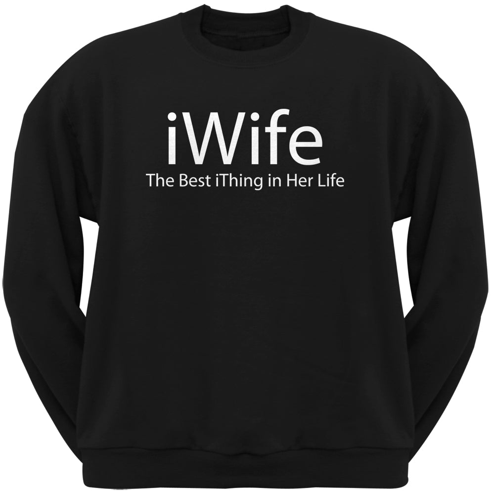 iWife LGBT Black Adult Crew Neck Sweatshirt Men's Sweatshirts LGBT 2XL Black 