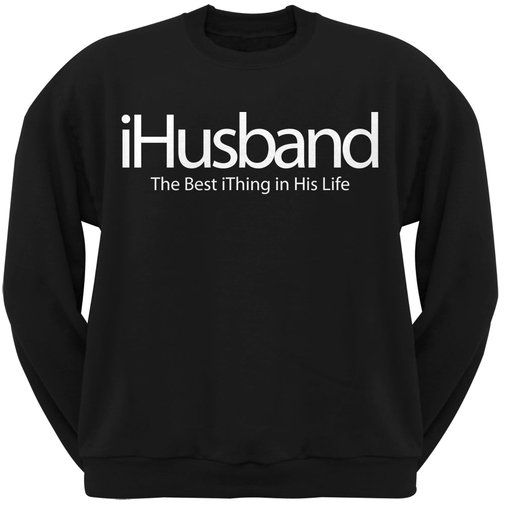 iHusband LGBT Black Adult Crew Neck Sweatshirt Men's Sweatshirts LGBT 2XL Black 