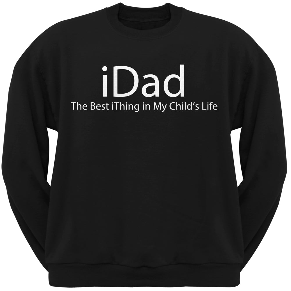 Father's Day - Funny iDad Geek Black Adult Sweatshirt Men's Sweatshirts Father's Day 2XL Black 