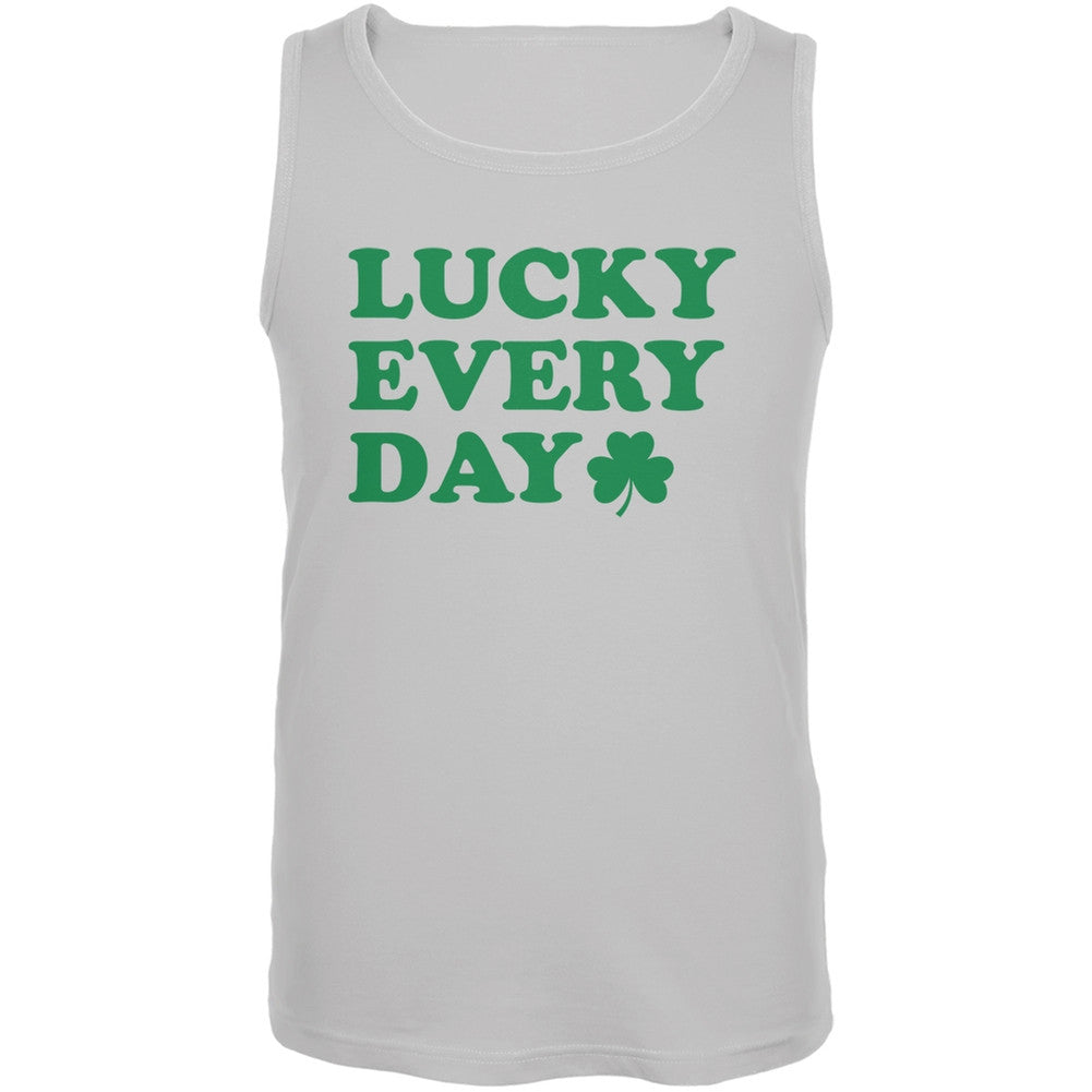 St. Patricks Day - Lucky Everyday White Adult Tank Top Men's Tank Tops Old Glory 2XL White 