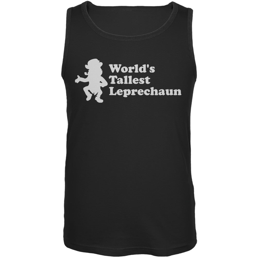 St. Patricks Day - World's Tallest Leprechaun Black Adult Tank Top Men's Tank Tops Old Glory 2XL Black 