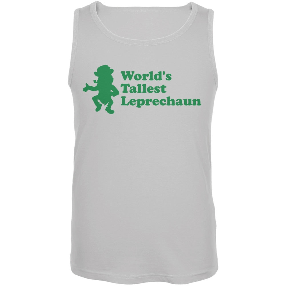 St. Patricks Day - World's Tallest Leprechaun White Adult Tank Top Men's Tank Tops Old Glory 2XL White 