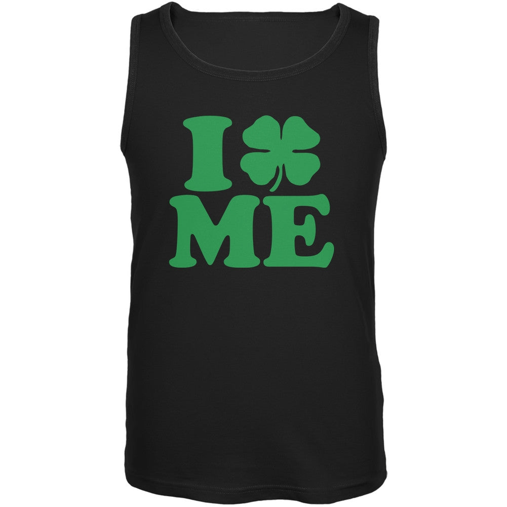 St. Patricks Day - I Shamrock Love Me Black Adult Soft Tank Top Men's Tank Tops Old Glory 2XL Black 