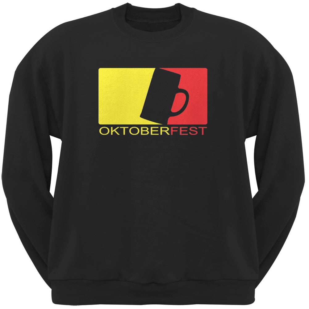 Oktoberfest Beer Black Adult Crew Neck Sweatshirt Men's Sweatshirts Old Glory 2XL Black 