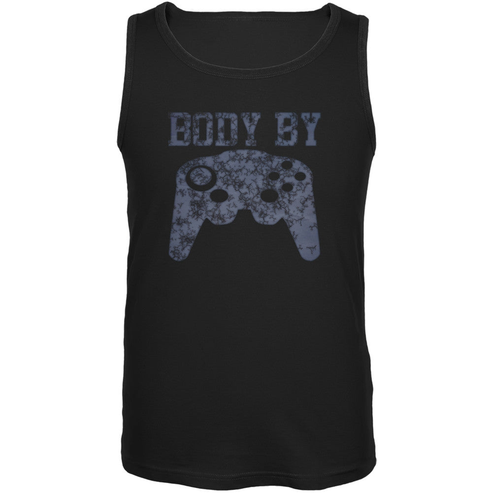 Body by Console Black Adult Soft Tank Top Men's Tank Tops Video Games 2XL Black 