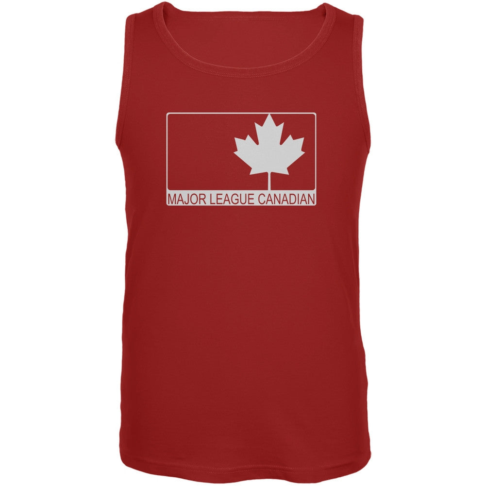 Major League Canadian Red Adult Soft Tank Top Men's Tank Tops Old Glory 2XL Red 