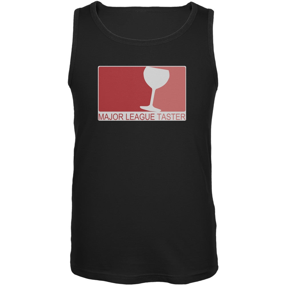 Major League Wine Taster Black Adult Soft Tank Top Men's Tank Tops Old Glory 2XL Black 