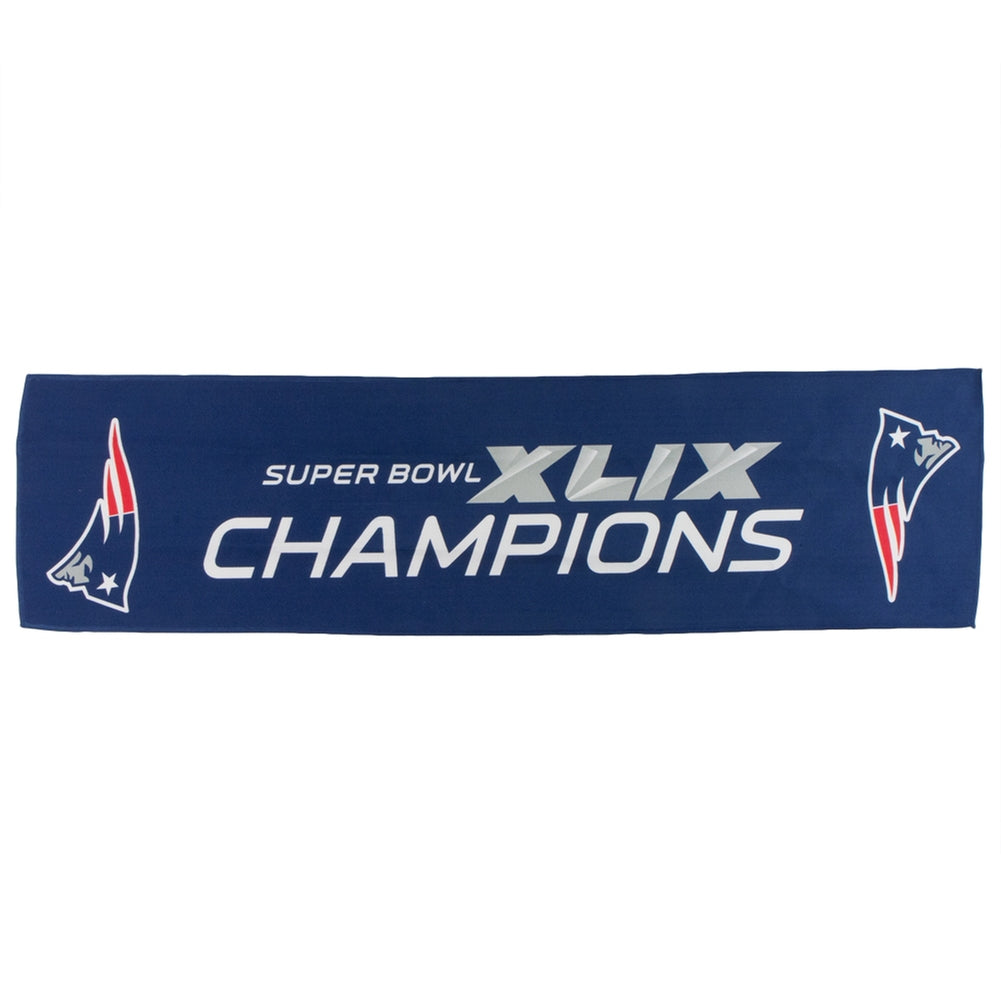 New England Patriots - Super Bowl 49 Champions 8x30 Cooling Towel Bath Towels Old Glory OS Blue 