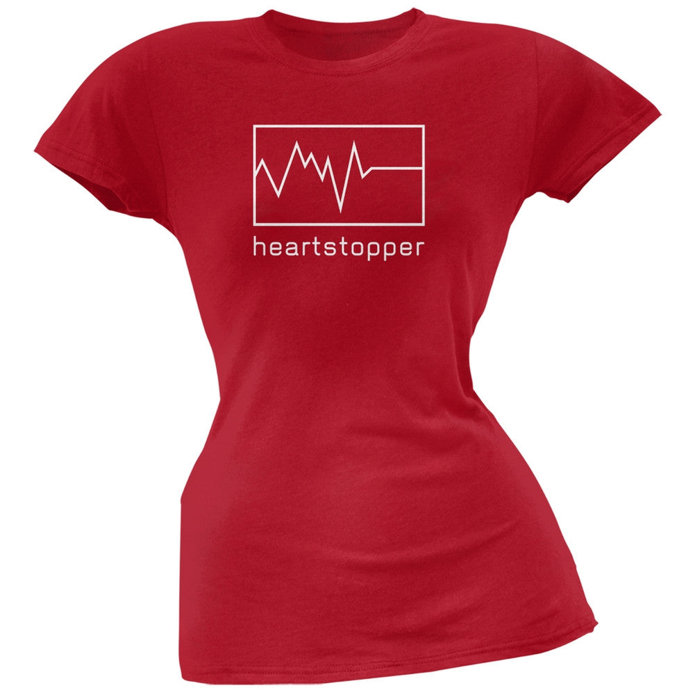 Heartstopper Red Juniors Soft T-Shirt Juniors T-Shirts Old Glory   