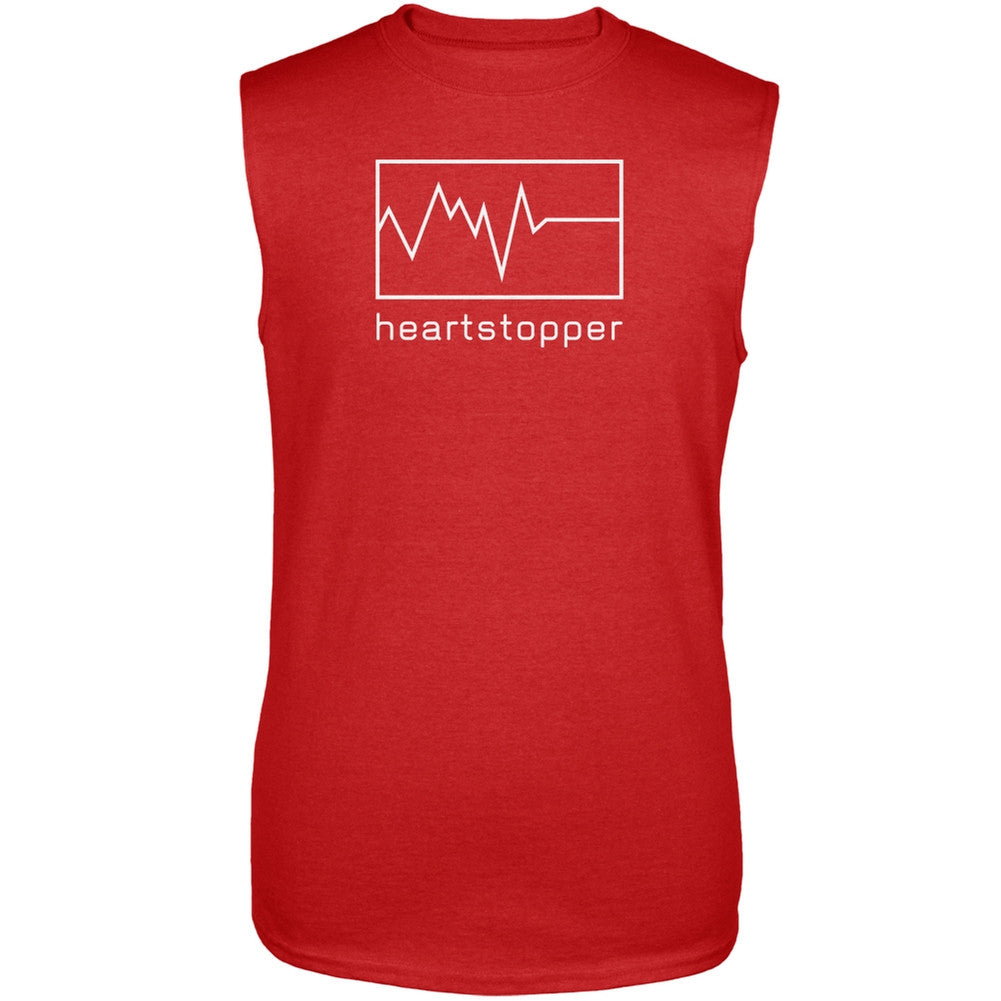 Heartstopper Red Adult Sleeveless Shirt Men's T-Shirts Old Glory   