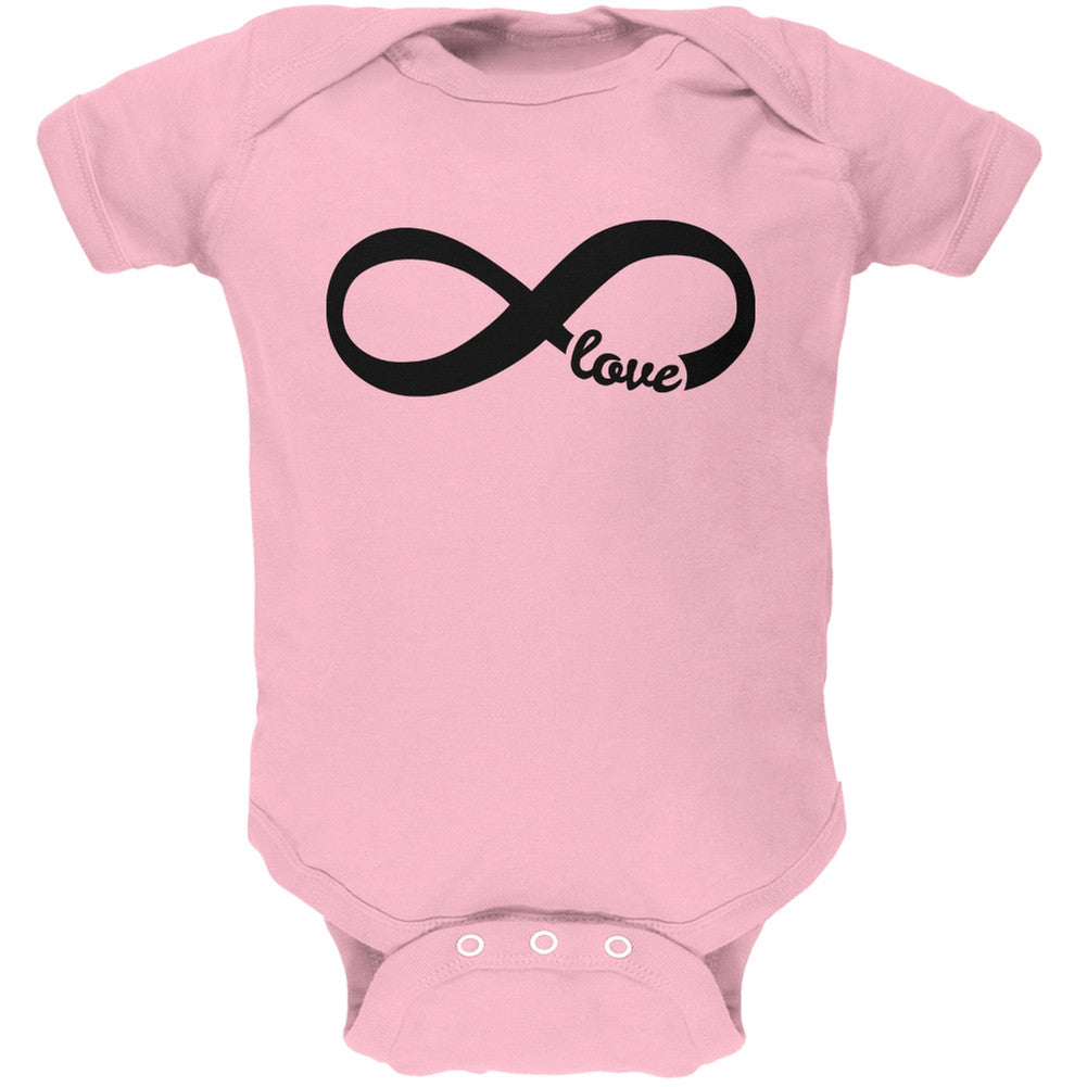 Infinity Symbol Light Blue Soft Baby One Piece Baby One Piece Old Glory   