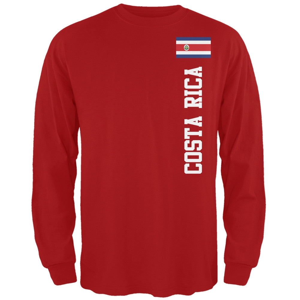 World Cup Costa Rica Red Long Sleeve T-Shirt Men's Long Sleeves Old Glory   