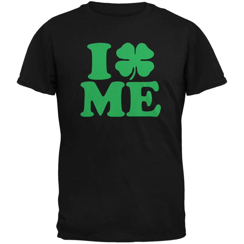 St. Patricks Day - I Shamrock Love Me Black Youth T-Shirt Youth T-Shirts Old Glory YLG Black 