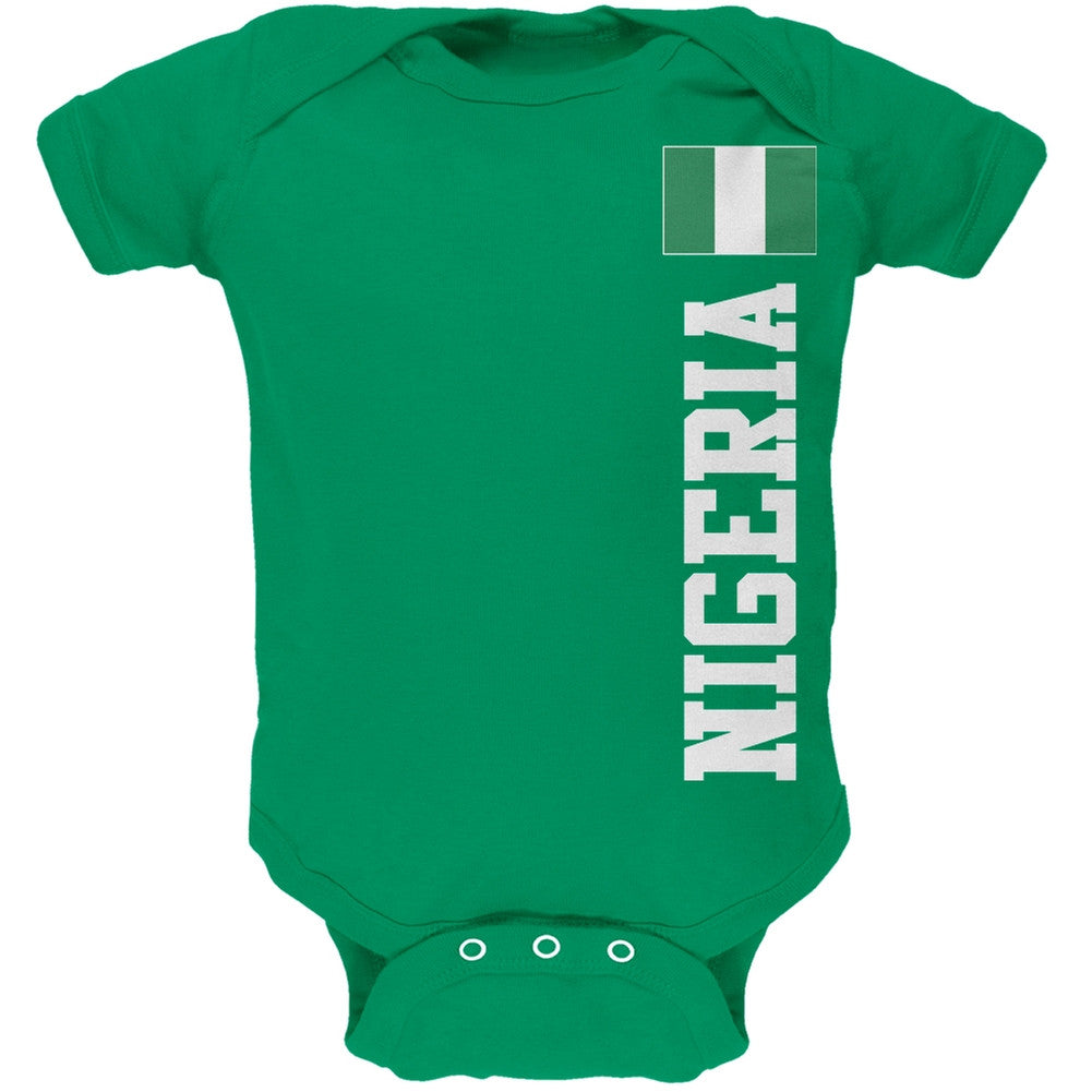 World Cup Nigeria Green Soft Baby One Piece Baby One Piece Old Glory   