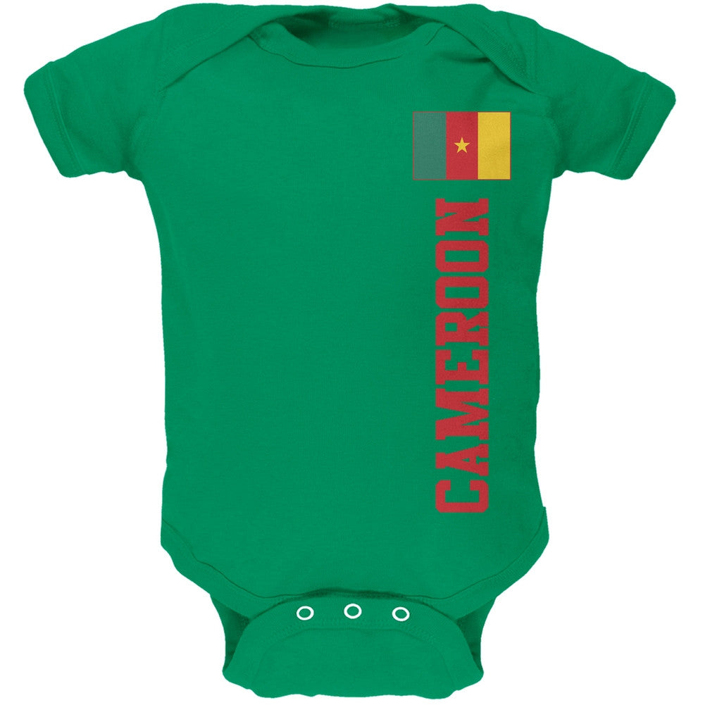 World Cup Cameroon Green Soft Baby One Piece Baby One Piece Old Glory   