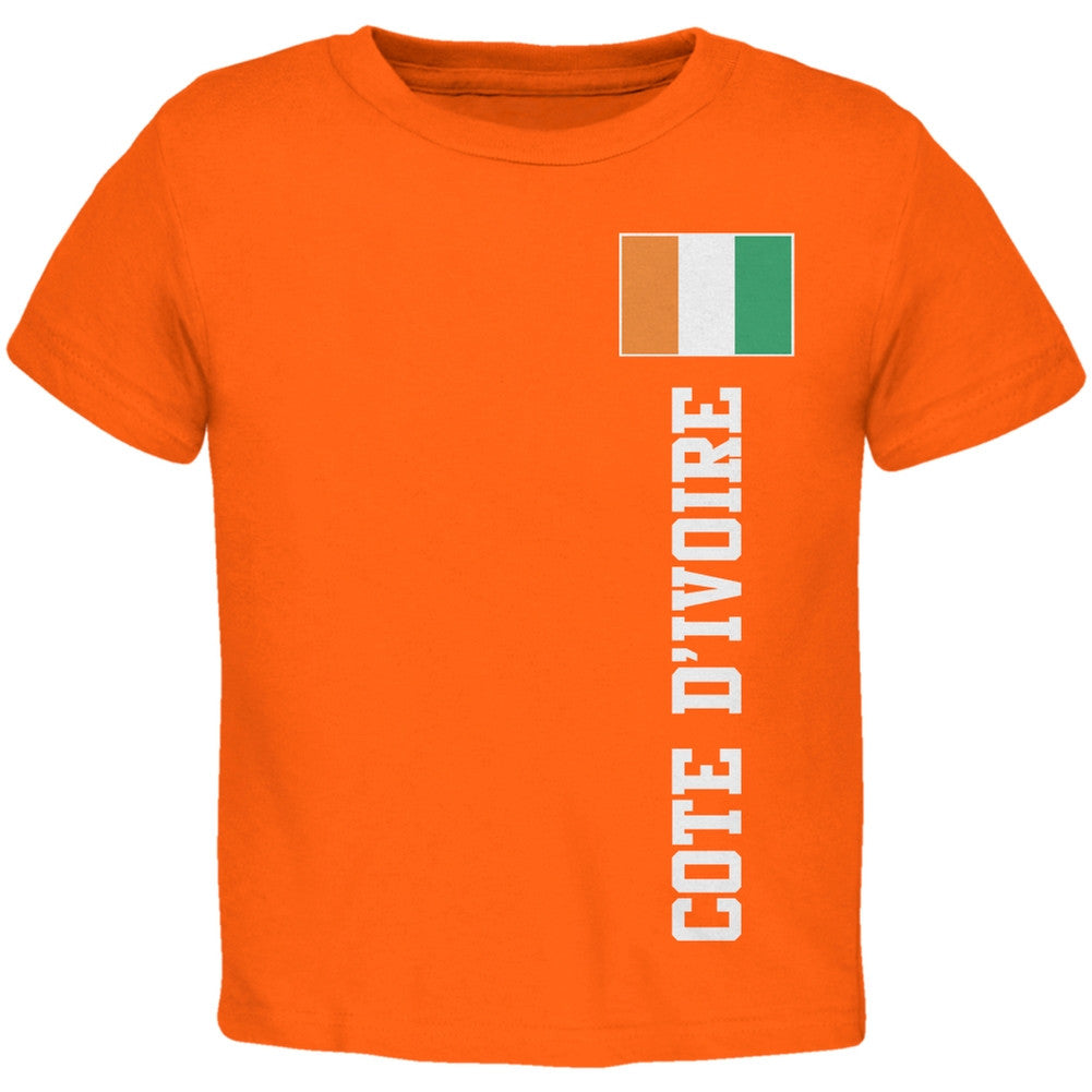 World Cup Cote D'Ivoire Orange Toddler T-Shirt Toddler T-Shirts Old Glory   