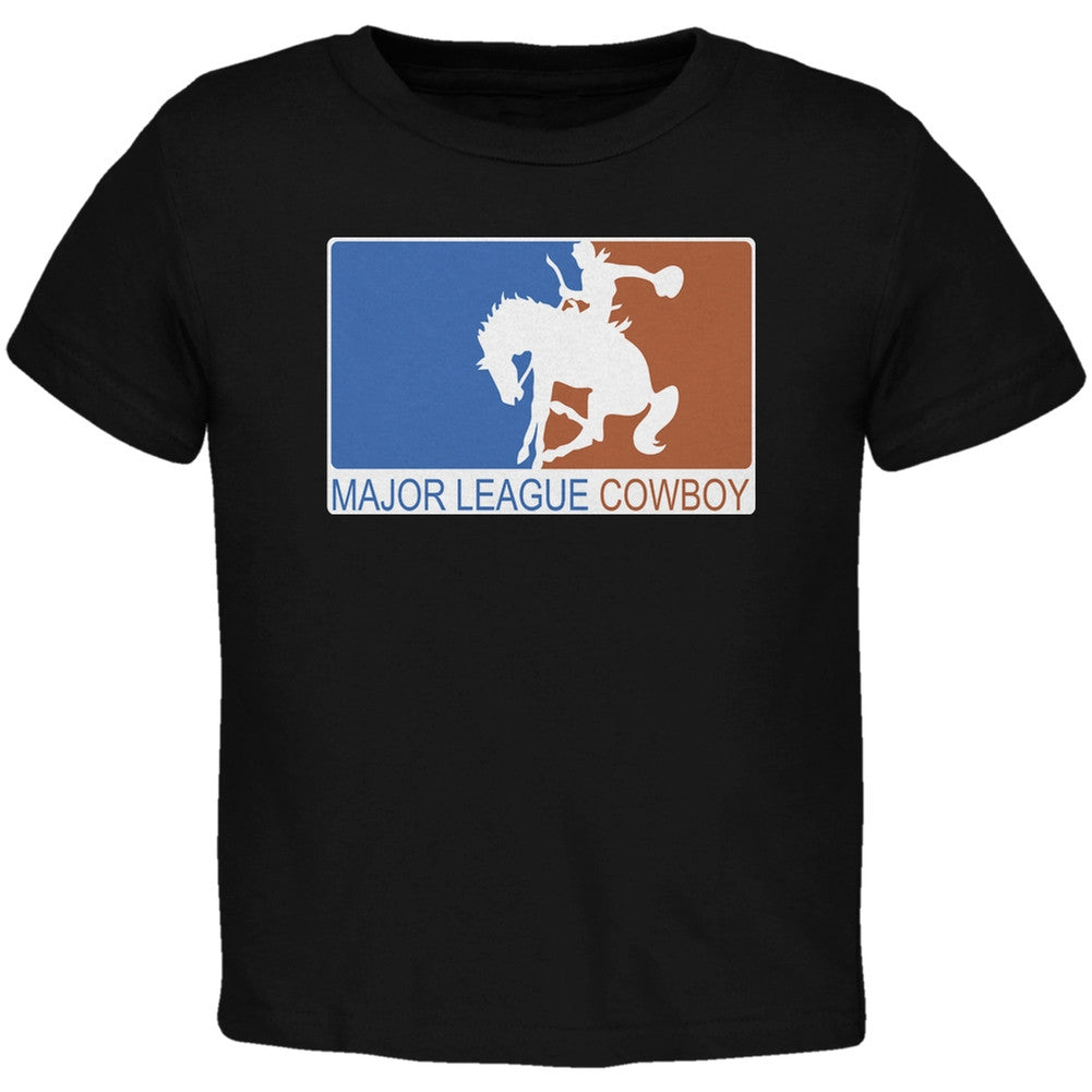 Major League Cowboy Black Toddler T-Shirt Toddler T-Shirts Old Glory   