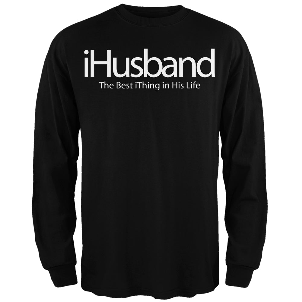 iHusband LGBT Black Adult Long Sleeve T-Shirt Men's Long Sleeves LGBT 2XL Black 