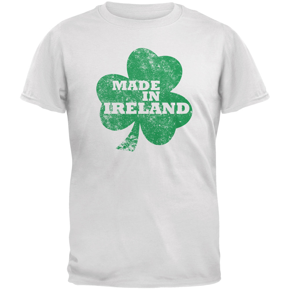 St. Patricks Day - Made In Ireland White Youth T-Shirt Youth T-Shirts Old Glory YLG White 