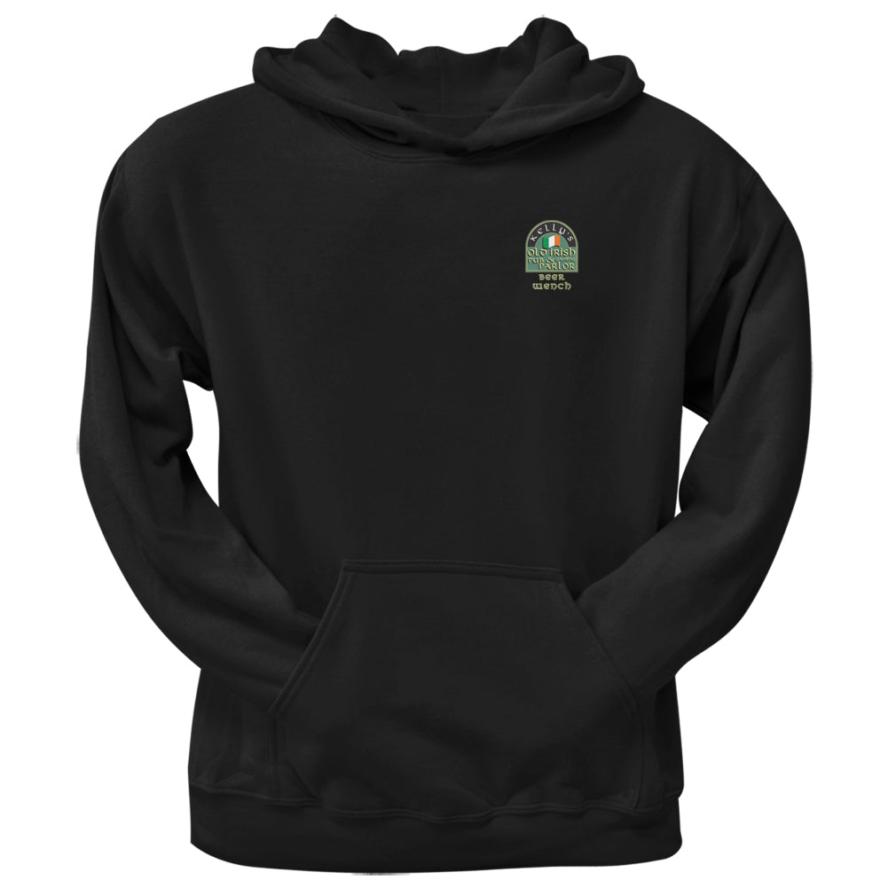 St. Patricks Day - Kelly's Irish Pub Beer Wench Black Adult Pullover Hoodie Men's Hoodies global 2XL Black 