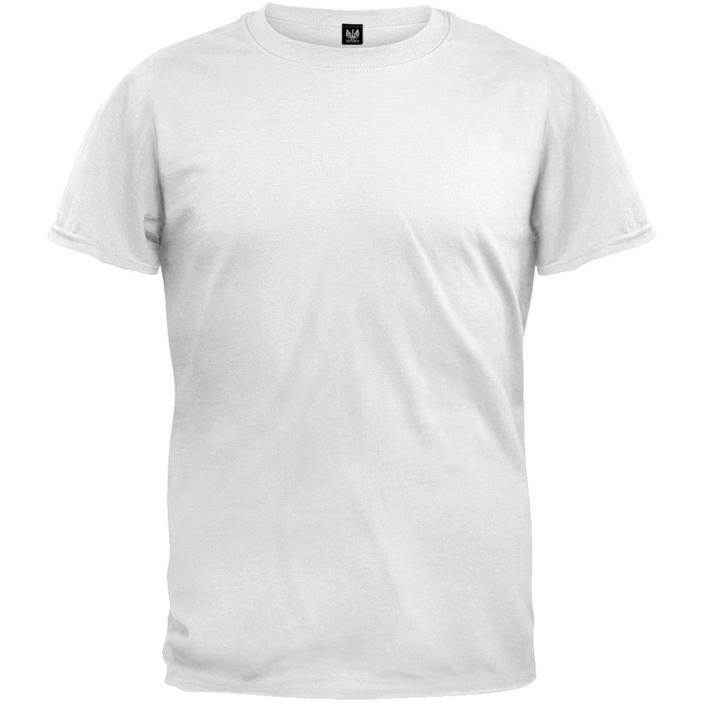 Blank White Cotton T-Shirt Men's T-Shirts Old Glory   