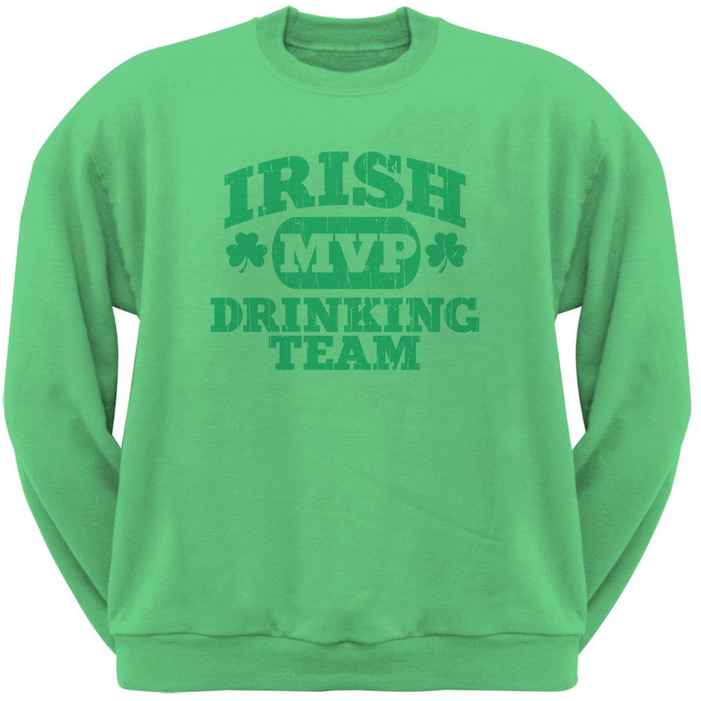 Irish Drinking Team Irish Green Adult Sweatshirt Men's Sweatshirts Old Glory 2XL Green 