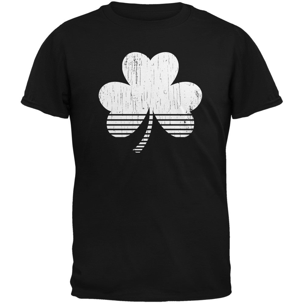 Sporty Shamrock Black Adult T-Shirt Men's T-Shirts Old Glory 2XL Black 