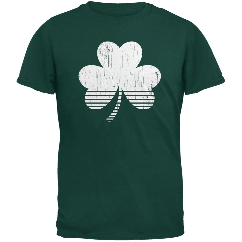 Sporty Shamrock Forest Green Adult T-Shirt Men's T-Shirts Old Glory 2XL Green 