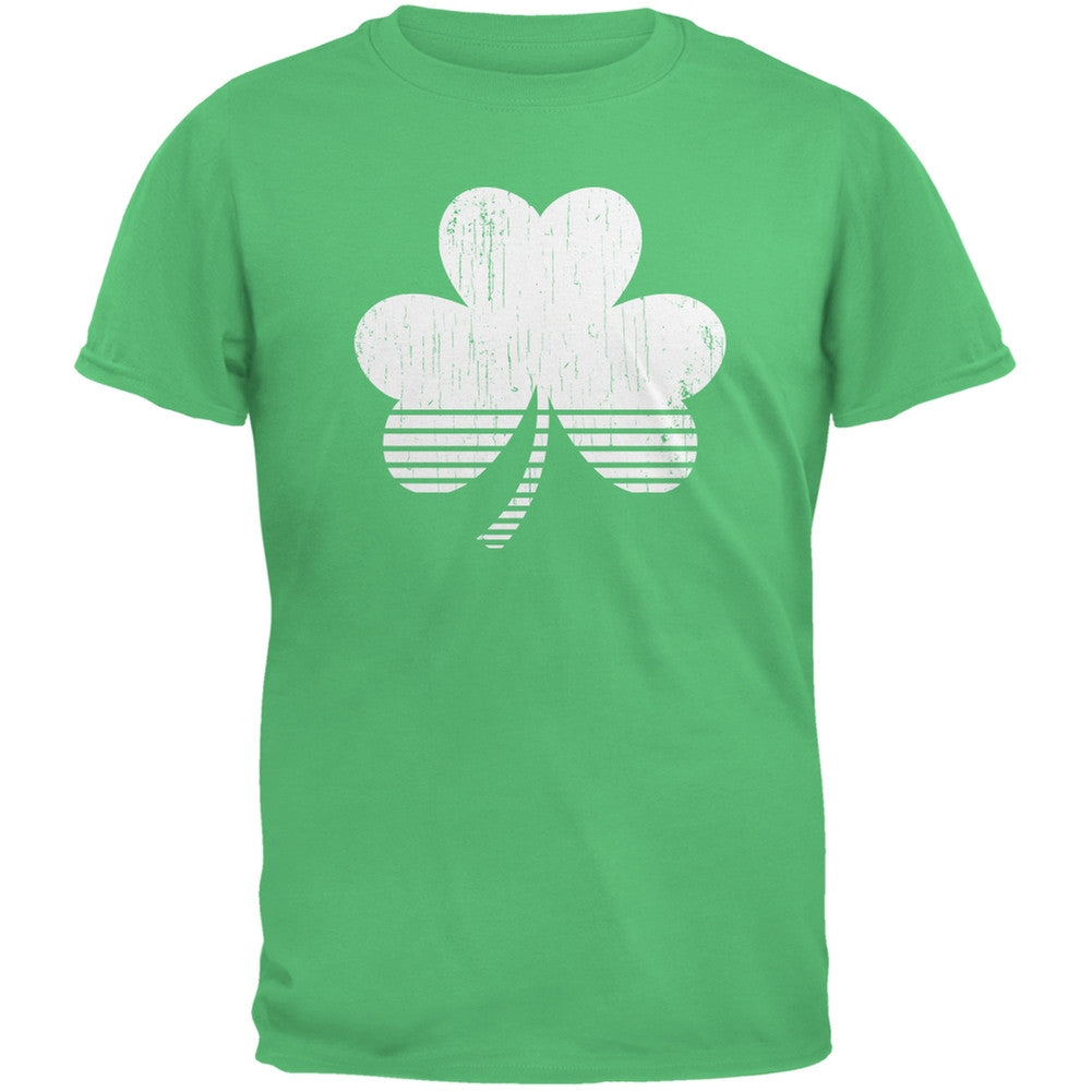 Sporty Shamrock Irish Green Adult T-Shirt Men's T-Shirts Old Glory 2XL Green 