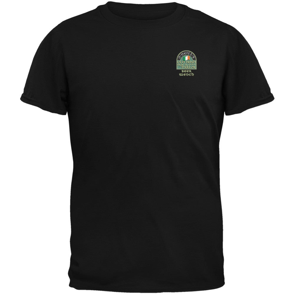 St. Patricks Day - O'Neill's Irish Pub Drinkers Beer Wench Black T-Shirt Men's T-Shirts Old Glory 2XL Black 
