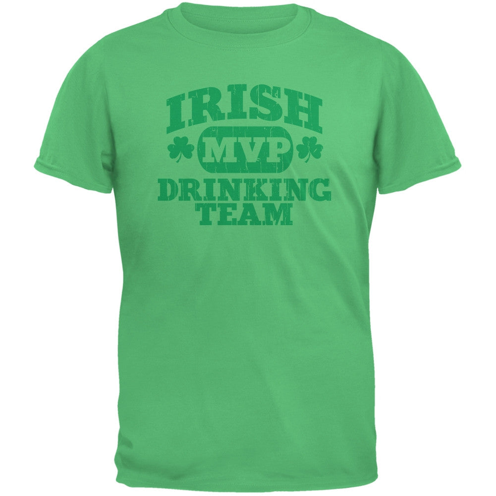 Irish Drinking Team Irish Green Adult T-Shirt Men's T-Shirts Old Glory 2XL Green 