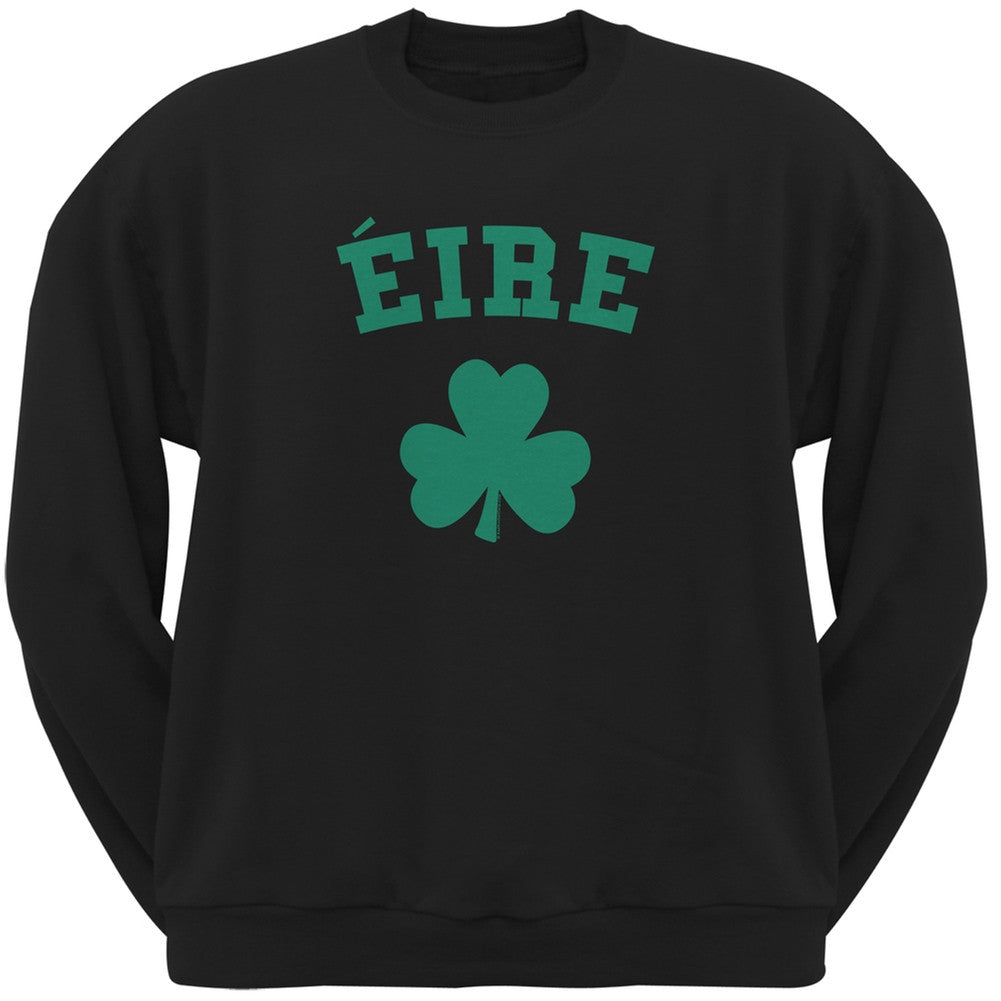 St. Patrick's Day - Eire Shamrock Black Adult Sweatshirt Men's Sweatshirts Old Glory 2XL Black 