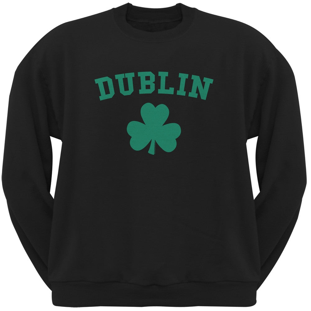 St. Patrick's Day - Dublin Shamrock Black Adult Sweatshirt Men's Sweatshirts Old Glory 2XL Black 