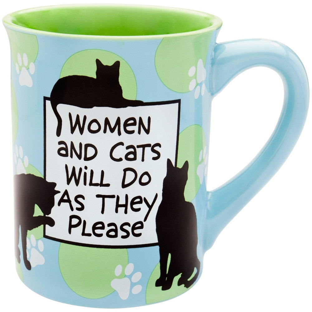 Cat Women and Cats Will Do As They Please Coffee Mug Coffee Mugs Animalworld   