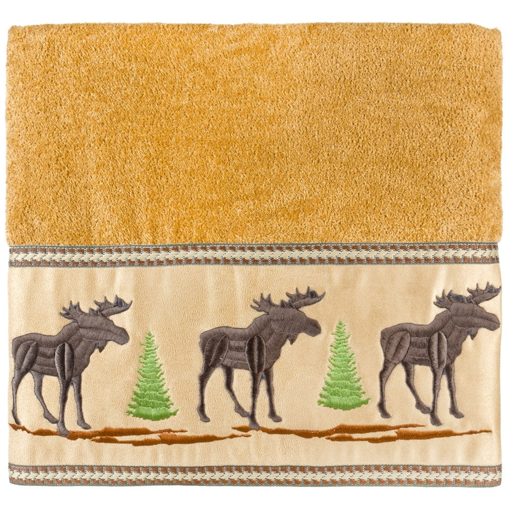 Moose in Forest Bath Towel Bath Towels Animalworld   